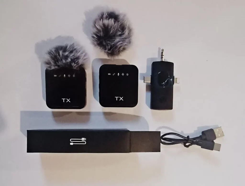 Neck Mic With Fur What's Included Inside Box