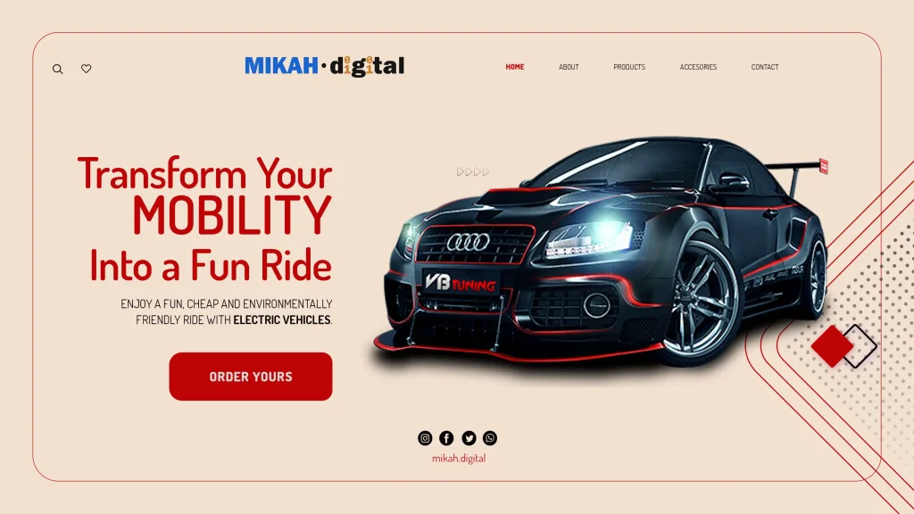 Website Design Image-Car Website