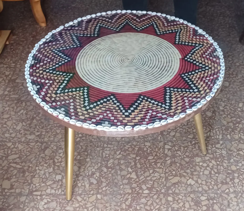 Bale 50 Sini Mesob Pattern Epoxy Rekebot - Front View